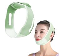 Mascarilla de doble mentón negro, máscara Jawline, apnea del sueño, reutilizable para barbilla, unisex, para eliminar el tensor y el levantamiento facial (verde)