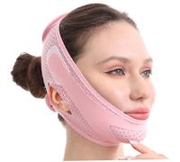 Mascarilla de estiramiento facial Faja de línea de mandíbula respetuosa con la piel Mascarilla adelgazante facial ajustable Reductor de papada para dormir, uso diario, decoración del hogar