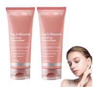Mascarilla de gel despegable para manchas y marcas, crema limpiadora avanzada, gel despegable para imperfecciones, eliminador de manchas oscuras para el rostro para todo tipo de piel (2 piezas)