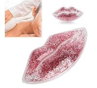 Mascarilla de gel para labios, compresa de hielo reutilizable Almohadillas con forma de labios Paquete de compresas a prueba de fugas Protector de labios facial con terapia de frío caliente, Almohadil