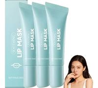 Mascarilla de labios calmante para preparar, refrescante máscara de labios exfoliante, cuida los labios rellenadores e hidratantes, fácil aplicación, ligera y no pegajosa. (3 unidades)