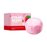 Mascarilla de labios de fresa Overnight, nutritiva mascarilla hidratante para el cuidado de los labios de fresa bálsamo labial de larga duración y cuidado de los labios, para exfoliar los labios y