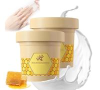 Mascarilla de manos de cera de leche y miel, mascarilla de manos de cera de leche y miel, cuidado de las manos, mascarilla exfoliante para la hidratación de las manos (2pcs)