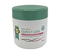 Mascarilla de Pelo Suaves y Lisos 400 ml - Con Aceite de Argán - Ideal para Pelo Seco y Dañado - Nutrición e Hidratación Profunda, Anti-Encrespamiento y Brillo Natural