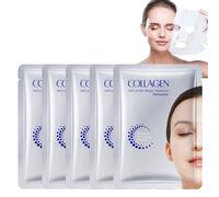 Mascarilla De Piel De Colágeno, 5 Piezas Mascarilla De Colágeno De Mascarilla De Reparación De Piel Hidratante, Mascarilla Facial Brillante, Mascarilla De Sueño Sin Lavado, Cuidado Facial