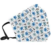 Mascarilla de proteccion reutilizable fuli pequeña talla s monsters a