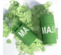 Mascarilla de té verde, Mascarilla de limpieza profunda de té verde, Mascarilla de té verde sin poros Removedor de puntos negros, Limpieza de poros, Hidratante para todo tipo de piel (3pcs)