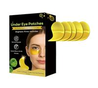 Mascarilla Dorada for Ojos, Diseñada for Contornear La Frente Y El Contorno de Ojos, Nutriendo la Piel Delicada. Aplicación Sencilla en Tres Pasos for Un Tratamiento de 60 Minutos(4pcs)
