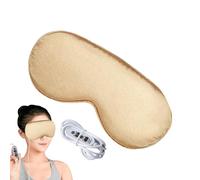 Mascarilla eléctrica para ojos de calor, máscara de vapor para ojos, máscara térmica USB, 3 niveles de temperatura, antifaz para dormir, bloqueador de luz, para viajes, aviones, spa, meditación