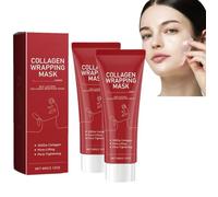 Mascarilla envolvente de colágeno con lactosa roja, Mascarilla envolvente de colágeno, Mascarilla exfoliante de lactosa roja, Mascarilla exfoliante suavizante de colágeno (PC2)