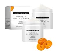 Mascarilla exfoliante de enzima de calabaza, mascarilla de calabaza nutritiva suave para el cuidado de la piel, limpieza profunda, hidratación profunda, adecuada para todo tipo de piel
