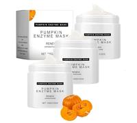 Mascarilla exfoliante de enzima de calabaza, mascarilla de calabaza nutritiva suave para el cuidado de la piel, limpieza profunda, hidratación profunda, adecuada para todo tipo de piel