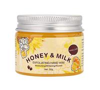 Mascarilla Exfoliante para Manos, 50 G de Miel de Leche Exfoliante Hidratante Blanqueadora Mascarilla para el Cuidado de las Manos para el Tratamiento de las Manos Secas, Eliminar la Piel Muerta, Piel