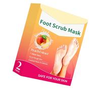 Mascarilla Exfoliante Para Pies 2 Piezas Con Fragancias De Aloe Veras Y Melocotones Para Suavizar La Piel Dura Hidratar Los Pies Secos Grietas Tratamientos De Reparación Del Talón