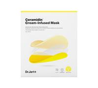 Mascarilla facial con crema Dr.Jart+ Ceramidin para piel seca con ceramidas y pantenol | Mascarilla de tela | Cuidado de la piel coreano (1 paquete)