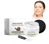 Mascarilla facial crema de caracol, 100 g Snail Rescue Jelly Mascarilla reafirmante de colágeno mascarilla aclaradora mascarilla facial caracol cuidado de las arrugas, mejora la piel en caso de