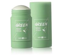 Mascarilla facial de arcilla verde purificante con té verde limpiadora profunda hidratante y eliminadora de puntos negros. Mascarilla de té para el cuidado de la piel.