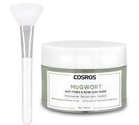 Mascarilla Facial de Arcilla y Té Verde con un Pincel de Silicona Limpieza Profunda Facial Quita Puntos Negros Mascarilla Control de Aceite Anti-Acné Skin Care for Women and Men 55g