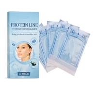 Mascarilla Facial de Colágeno Hidrolizado y Proteína de Seda, 60 láminas - Mejora la elasticidad de la piel, reduce las líneas de expresión y proporciona una hidratación intensa.