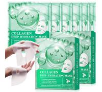 Mascarilla Facial de Colágeno - Pack 6 Unidades | Tratamiento Nocturno Intensivo | Refuerzo Avanzado de Colágeno | Promueve Vitalidad y Elasticidad Cutánea| Hidratación Profunda