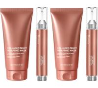 Mascarilla Facial de Colágeno para Noche, Suave y Limpiadora Profunda, Reduce la Flacidez y la Opacidad, Reafirma y Deja una Piel Suave y Fresca