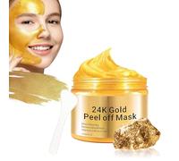 Mascarilla Facial de Oro 24K Peel Off,Antiarrugas,Hidratante,Limpieza Profunda,Elimina Puntos Negros,Reafirmante con Colágeno y Ácido Hialurónico,Cuidado Facial Unisex,120ml