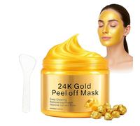 Mascarilla Facial de Oro 24K Peel Off, Cuidado Hidratante Antiedad con Colágeno, Limpieza Profunda de Poros, Reduce Arrugas e Imperfecciones, Ideal para Piel Seca y Grasa, 120ML