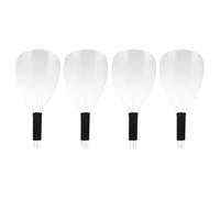 Mascarilla Facial de Plástico Transparente 4 Piezas | Escudo Capilar Portátil, Diseño Manual Cómodo, Protege Ojos y Rostro Frente a Laca