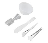 Mascarilla facial DIY set mascarillas domésticas profesionales tazón herramienta para mezclar espátula aplicación cepillo cuchara dosificadora hecha de silicona para el hogar y
