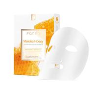Mascarilla facial FOREO Manuka Honey para piel seca y fatigada, pack de 3, fórmula profundamente nutritiva y anti-edad, no testada en animales y compatible con los dispositivos UFO