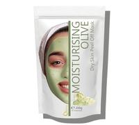 Mascarilla facial hidratante de alginato en polvo, removedor de espinillas Mascarilla puntos negros Mascarilla Vegan, sin aclarado, exfoliante 200 g (Mascarilla Oliva Piel Seca)