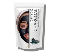 Mascarilla facial hidratante de alginato en polvo, removedor de espinillas Mascarilla puntos negros Mascarilla Vegan, sin aclarado, exfoliante 200 g (Máscara Detox Carbón)