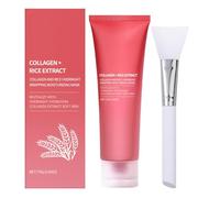 Mascarilla facial hidratante, máscara facial apretada, hidratante, paquete exfoliante facial con cepillo para dormir, piel seca, niñas, viaje nocturno, invierno, vacaciones, boda, cumpleaños
