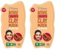 Mascarilla facial intensa de arcilla y canela 15ml 7th Heaven (Paquete de 2)