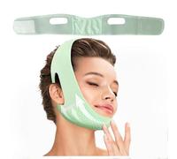 Mascarilla Facial Lifting V Line, Reutilizable, Reductora de Papada, Cinturón de Lifting Facial, Ideal para Dormir, Reducir la Flacidez de la Piel en Mujeres (Green)