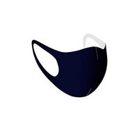 Mascarilla facial reutilizable de algodón azul marino, transpirable, antipolvo, lavable, con protector bucal y nasal, ideal para motociclismo, deportes y contaminación, para niños (1 unidad)