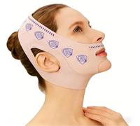 Mascarilla facial reutilizable de línea en V, para adelgazar la cara, incluye kit de costura infantil, práctico juego para rasgos faciales contorneados con técnica de sujeción suave