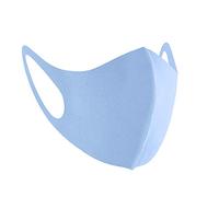 Mascarilla facial reutilizable lavable para niños, máscara facial para niños, máscara de seguridad transpirable y protección contra la contaminación, azul, 10 unidades
