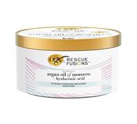 OGX Rescue Fusions Intense Hydration Recovery Hair Mask (285 ml), mascarilla pelo con aceite de argán y ácido hialurónico, tratamiento hidratante cabello que reduce la rotura
