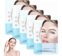 Mascarilla Hidratante para el Contorno de Ojos | Parches Portátiles para Bolsas, Ojeras y Fatiga | del Enrojecimiento e Hidratación | Ideal para Personas Nocturnas y Piel Sensible (5Piezas)