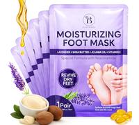 Mascarilla Hidratante para Pies con Lavanda, Karité y Vitamina E, 6 Pares