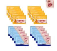 Mascarilla Labial De Miel Y Leche, Parche Labial, Hidratante, Voluminizadora Y Anti-Envejecimiento, Hidratantes Nutritivos, Crema de labios, Aptas Para Labiossecos Y Agrietados, 20PCS