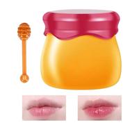 Mascarilla Labial Para Dormir, Mascarilla Labial De Miel, Mascarilla Labial Hidratante Para Labios Secos Y Agrietados, Mascarilla Para Dormir Con Bálsamo Labial En Frasco De 9 G, Cepillo Labial Hidrat