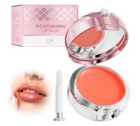 Mascarilla Labios, Mascarilla para Dormir de Labios, con Pincel de Labios y Espejo Pequeño, Lip Therapy, Hydrating Lip Balm, Reparador Labial, para Aclarar Las Arrugas de Los Labios