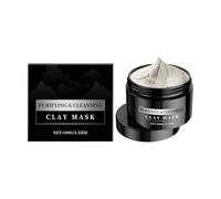 Mascarilla limpiadora de caolín, removedor de puntos negros y control de aceite para pieles sensibles/grasas y secas, máscara facial de arcilla profunda con bentonita, exfoliante desintoxicante y