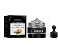 Mascarilla Magnética Rica en Minerales, Mascarilla Peel-Off para el Cuidado de la Piel, No daña la barrera cutánea, Limpieza Profunda, Apto para Todo Tipo de Piel