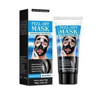 Mascarilla negra de barro del Mar Muerto, mascarillas de limpieza despegables ricas en minerales, mascarillas despegables de cabeza negra, para limpieza profunda de suciedad (1pc)