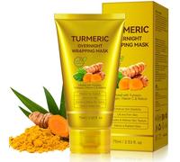 Mascarilla Nocturna De Colágeno De Cúrcuma, Mascarilla Nocturna De Cúrcuma Agria - Piel Suave, Piel Blanca Brillante, Hidratante, Nutrir La Pi-el Oscura, Desigual, Apretar La Pi-el Y Brillar - 75 ML