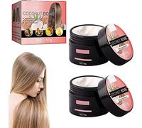 Mascarilla nutritiva para el cabello con bomba de coco, mascarilla para el cabello con aceite de coco, Shinyhair Instant Keratin Hair Repair Mask, Coconut Bomb Oil Hair Mask Repair (2pcs)