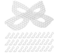 Mascarilla Ocular en Forma de Ala, Delgada y Confortable | Precortada, Ajuste Ergonómico, Ventilación Natural, para Oficina y Alivio tras Pantalla, Color Blanco